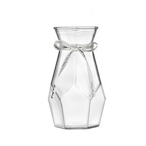 Arreglo floral transparente para el hogar, cultivado en agua, geométrico simple, florero de vidrio coloreado - Product Image 2