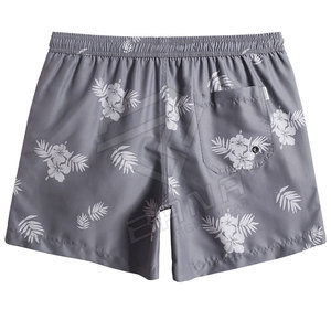 Pantalones cortos de baño de malla transpirable de verano para hombre, diseño de impresión por sublimación personalizado con Material de algodón 100% - Product Image 2
