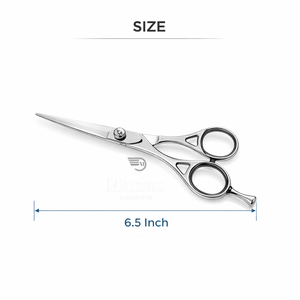 Ciseaux de coiffure professionnels de 6,5 pouces en acier inoxydable, ciseaux de barbier à manche creux, outil de coiffure de salon OEM - Product Image 6