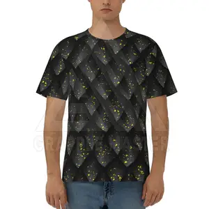เสื้อยืดลำลองผู้ชายแบบระเหิดน้ำหนักเบาและทำจากผ้าฝ้าย/เส้นใยไม้ไผ่ขายส่ง - Product Image 1
