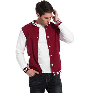 High Quality Winter College <b>Baseball</b> Varsity <b>Jacket</b> <b>for</b> <b>Men</b> Hip Hop Style Long Sleeves Front Pockets Stand Collar 100% Wool - Product Image 2