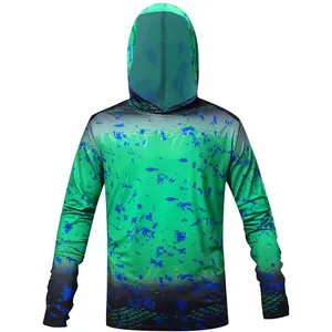Sudadera con Capucha para Hombre, Protección Solar UPF 50, Manga Larga, Estampado por Sublimación, Anti-UV, Poliéster - Product Image 1