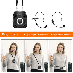 ZOWEETEK amplificateur de <span class=keywords><strong>voix</strong></span> d'enseignant 20W amplificateurs de <span class=keywords><strong>voix</strong></span> sans fil avec microphone de casque UHF amplificateur personnel d'enseignement Rechargeable - Product Image 4