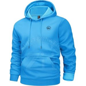 2025 100% Cotton Plain <b>Blank</b> Men Light <b>Weight</b> Regular Fit Winter Fleece Breathable Streetwear Casual Style Hoodie - Product Image 1