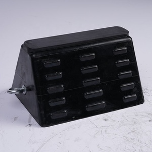Cale de roue, équipement de stationnement, sécurité industrielle, barrière routière, fond vide en caoutchouc, fournisseur en gros - Product Image 4