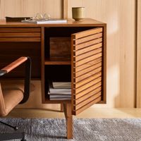 Bureau en bois design moderne couleur bois naturel de bonne qualité prix de gros pour la maison table d'ordinateur de jeu mobilier de bureau