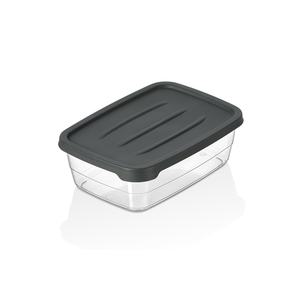 Boîte de rangement VETRA 600 ml en plastique PP transparente, légère, empilable, moderne, gain de place, pour aliments, four à micro-ondes, cuisine - Product Image 1