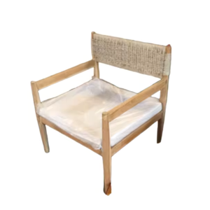 Chaise de salle à manger de conception moderne de haute qualité en bois massif et en fer pour usage commercial avec pieds en bois super confortable - Product Image 1