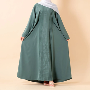Collection Ramadan 2026 Abaya islamique modeste de style ample en géorgette plissée pleine longueur pour femmes musulmanes - Product Image 1