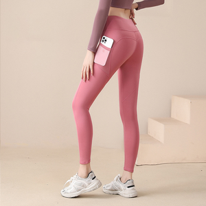 Venta al por mayor de calidad superior señoras elástico correr entrenamiento Fitness mujer gimnasio Leggings cintura alta sin costuras 4 piezas Zip Yoga Set - Product Image 3