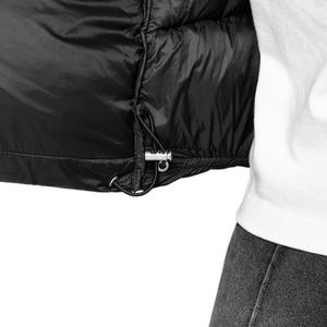 Veste matelassée en nylon brillant unisexe pour l'hiver à col montant épais grande taille nouveau manteau brillant à fermeture éclair respirant pour les couples - Product Image 3