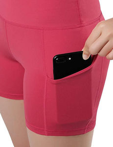 Pantalones Cortos de Yoga para Mujer, Cintura Elástica, Ligeros, Transpirables, de Secado Rápido, Elásticos en Cuatro Direcciones, Cintura Alta - Product Image 2