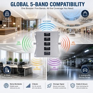 <span class=keywords><strong>Amplificateur</strong></span> de <span class=keywords><strong>signal</strong></span> 5 bandes haute puissance argenté, prolongateur de réseau 4G/3G pour répéteurs <span class=keywords><strong>GSM</strong></span> mobiles – Produit pour hôtels, supermarchés (OEM/ODM) - Product Image 3