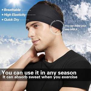 Workout <b>Headbands</b> Elastic Non slip Sport Sweatband Moisture Wicking Running <b>Headband</b> Athletic Yoga Hairbands Women - Product Image 3