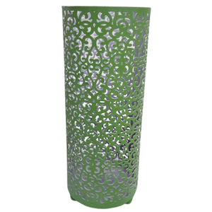 Pot de bougie de couleur rose de support votif rond en métal décoratif de fête pour la décoration intérieure et extérieure faite à la main en vrac - Product Image 3