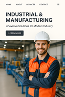 Web sitesi işletmeleri için güvenilir çözümler sunan endüstriyel ve üretim Web sitesi geliştirme profesyonel Web ajansı