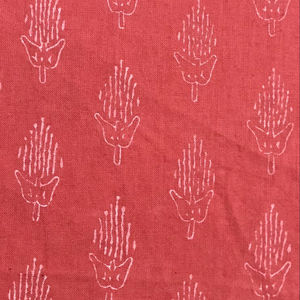 Tela de Algodón Estampada a Mano |   Textil Indio Tradicional con Motivo Buti Minimalista - Product Image 2