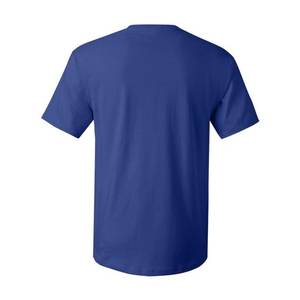 100% pur coton été haut de gamme marque hommes à manches courtes col rond à la mode Style demi manches haut respirant T-shirt - Product Image 2