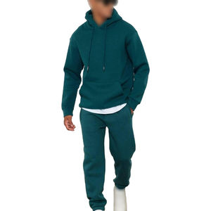 Custom Logo Men Hoodie Sweatshirt and Jogger <b>Pants</b> Tracksuit Set Premium Cotton <b>Fleece</b> Winter Street Style OEM ODM Wholesale - Product Image 1