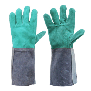 Gants de sécurité en cuir de vachette fendu de la meilleure qualité Texture lisse Résistant à la chaleur et au feu Protection élevée pour les travaux industriels - Product Image 2