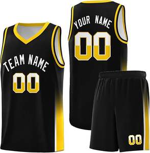 Maillot de basket-ball pour hommes OEM de haute qualité Logo personnalisé Uniforme de sublimation en polyester 100% en taille 4XL avec placement du logo avant - Product Image 1
