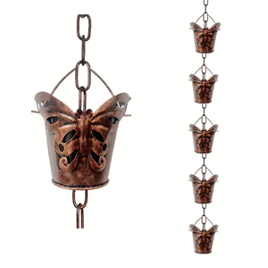 Custom Copper & Stainless Steel Rain Chain Gutter Downspout Vintage Hummingbird <b>Garden</b> <b>Ornaments</b> Manufacturer Exporter - Product Image 5