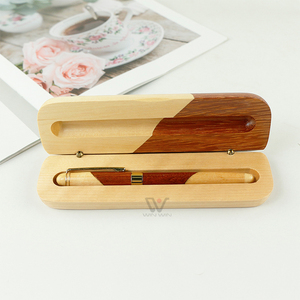 Rotuladores de madera con logotipo personalizado conjunto de bolígrafos, gran ofe - Product Image 1