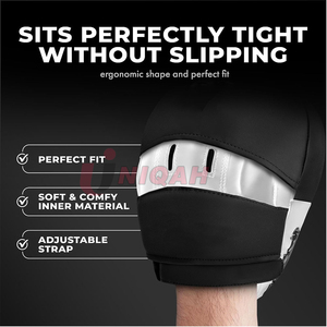 แผ่นเป้าซ้อมมวยหนังทำขึ้นเองพร้อมโลโก้ OEM จากปากีสถาน - Product Image 3