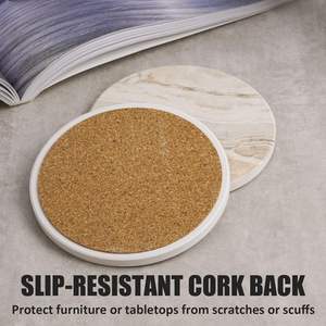 Sous-verres de qualité supérieure pour boissons avec support, élégants et durables, ensemble de protection de table - Product Image 6