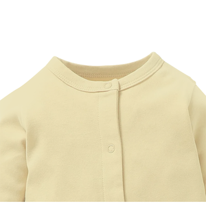 Top Trending 2025 Ultra suave cómodo monos infantiles sólido Footie mamelucos de bebé con botones a presión para niños pequeños - Product Image 5