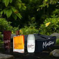 Coffret Cadeau Montana France – Eau de Toilette 100ml, Déodorant Roll-On 50ml, Gel Douche 100ml – Parfum Boisé