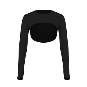 Ensemble de yoga côtelé sans couture 3 pièces pour femmes Shorts athlétiques Fitness Outfit Gym Wear - Product Image 2