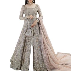 Robe de mariée élégante pour femmes, de haute qualité, traditionnelle indienne, longue, été, hiver, pour les fêtes de mariage, séchage rapide - Product Image 2