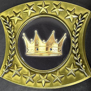 Ceinture de championnat personnalisée de haute qualité, sangle en cuir et acier pour l'entraînement au taekwondo, fabriquée au Pakistan - Product Image 1
