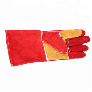 Guantes de soldadura de cuero económicos con protección de manos de alta calidad 100% a un precio asequible para guantes de cuero para hombres - Product Image 5