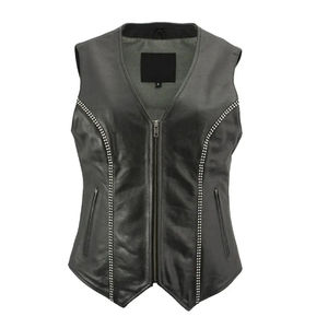 Gilet en cuir véritable pour homme, utilisation hivernale, gilet en cuir tendance à vendre, nouvelle arrivée, gilet en cuir - Product Image 6