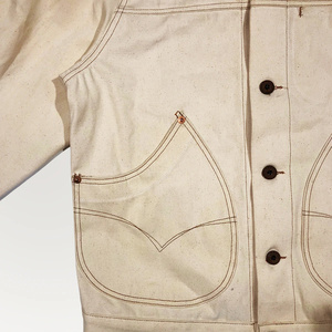 Chaquetas de hombre de alta calidad Lona de algodón de moda con bolsillos para ropa de trabajo Estilo de jeans - Product Image 3