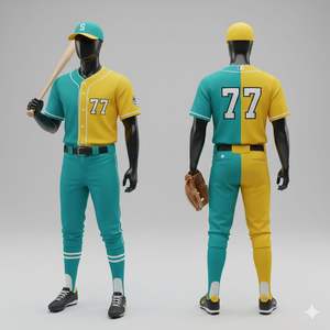 Uniforme de Béisbol Personalizado de Alta Calidad, Diseñado para Deportes de Equipo, Material Ligero, Costuras Resistentes, Personalización Completa - Product Image 6