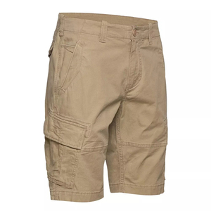 New Arrival Wholesale Men's Solid Color <b>Cargo</b> <b>Short</b> Mid Waist Button Fly 100% Cotton Casual Anti-Wrinkle Breathable <b>Cargo</b> <b>Shorts</b> - Product Image 6