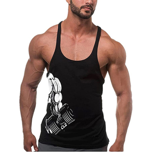 Singlet de sport pour homme, respirant, sans manches, t-shirt de sport pour homme, débardeur de fitness, toucher doux, coupe musclée - Product Image 2