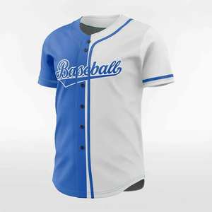Maillot de baseball pour homme de haute qualité 100% polyester en taille adulte, maillot personnalisé, couleur unie, uniforme d'équipe de baseball - Product Image 4