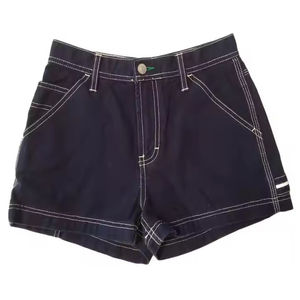 Short en jean de base en coton coupe ample hommes court dames Shorts deux poches Denim court longueur femmes court - Product Image 1