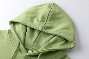 Sweat à capuche homme surdimensionné de haute qualité en coton biologique Streetwear imprimé bouffant lavé en relief Design personnalisé sweat à capuche de mode printemps - Product Image 2