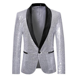 Nouveau design de blazers à col montant pour hommes veste blazer respirante décontractée mince pour hommes veste mandarine de style adulte - Product Image 6