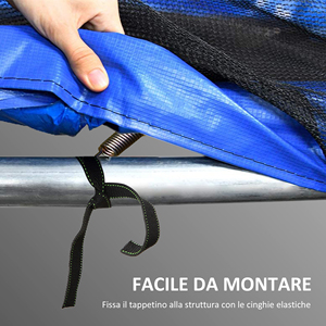 SPORTNOW Trampoline Cover Ø 244x30 cm Plegable y Portátil, en Plástico, PE y Espuma, Multicolor - Product Image 5
