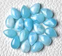 Cabochons de poire de Larimar naturel de taille personnalisée de la meilleure vente de qualité supérieure pierres précieuses calibrées en vrac en vente par le vendeur indien