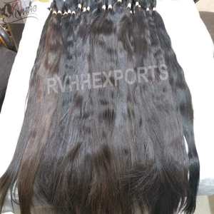 Cheveux humains indiens de qualité supérieure 30 pouces 1kg sans trame en vrac de cheveux humains bruts - Product Image 4