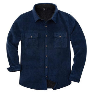 Custom Logo Men's <b>Sherpa</b> Fleece <b>Lined</b> Canvas Safari <b>Jacket</b> Waterproof Warm Brushed High Quality - Product Image 2