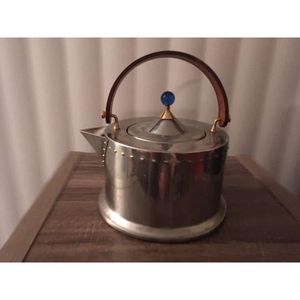 Tetera de cobre de diseño exclusivo con estilo antiguo para una exhibición de hogar premium o una presentación de té de inspiración vintage de lujo - Product Image 4