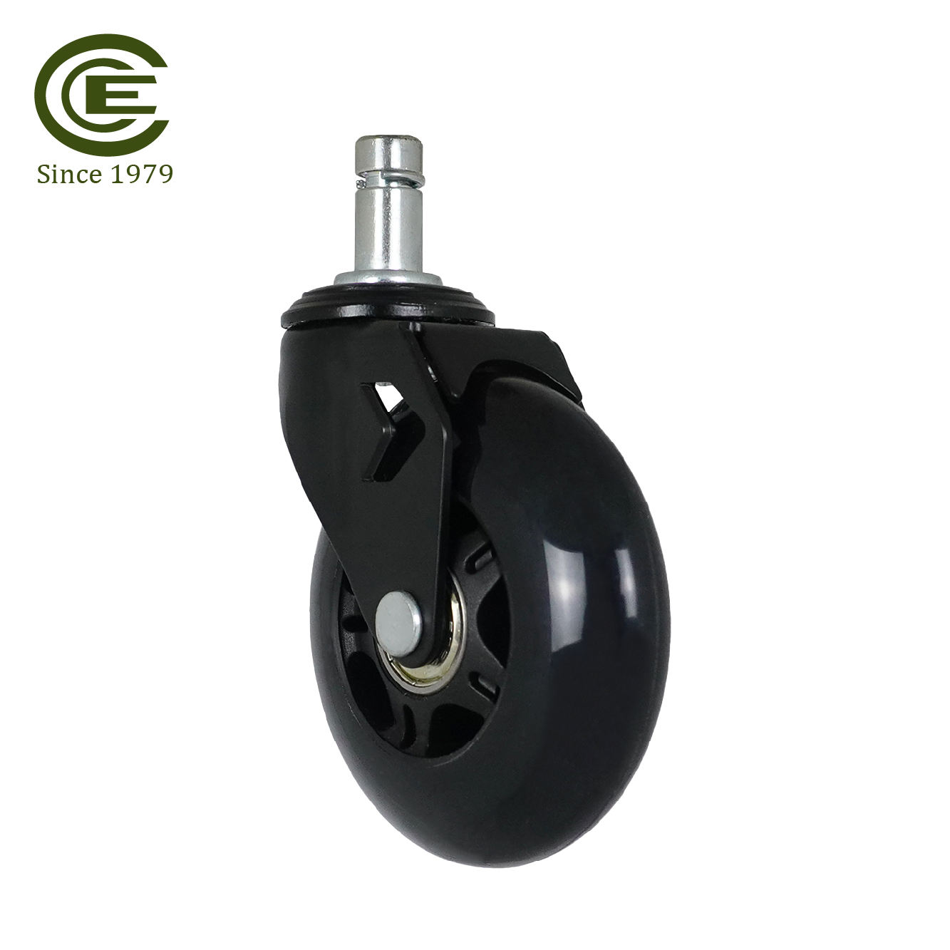 Gaming Chair Wheel 3 Inch Office Chair Caster With Clear Purple Green Orange Black Semi Transparent PU